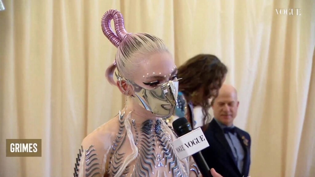 Grimes | 2021 Met Gala Worn CHRISHABANA x Dune "Harkonnen" Custom Made Mask