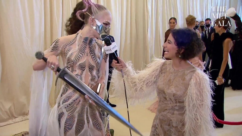 Grimes | 2021 Met Gala Worn CHRISHABANA x Dune "Harkonnen" Custom Made Mask