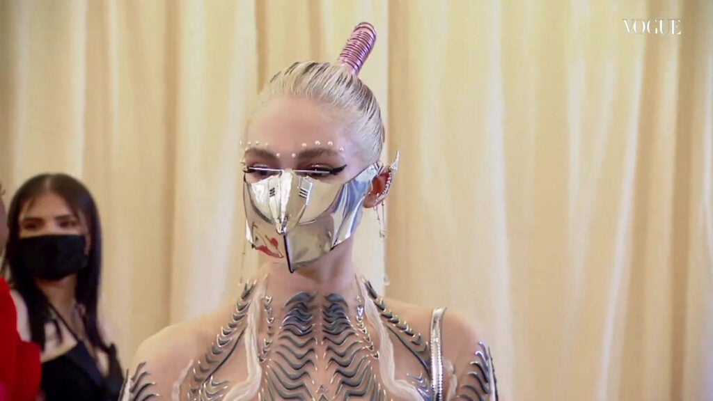 Grimes | 2021 Met Gala Worn CHRISHABANA x Dune "Harkonnen" Custom Made Mask