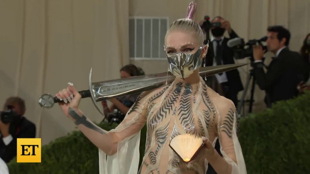 Grimes | 2021 Met Gala Worn CHRISHABANA x Dune "Harkonnen" Custom Made Mask