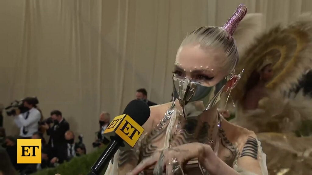 Grimes | 2021 Met Gala Worn CHRISHABANA x Dune "Harkonnen" Custom Made Mask