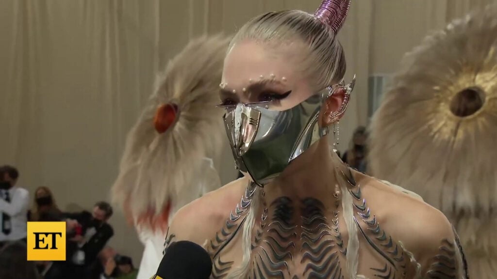 Grimes | 2021 Met Gala Worn CHRISHABANA x Dune "Harkonnen" Custom Made Mask