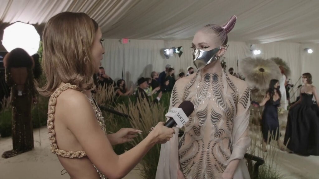 Grimes | 2021 Met Gala Worn CHRISHABANA x Dune "Harkonnen" Custom Made Mask