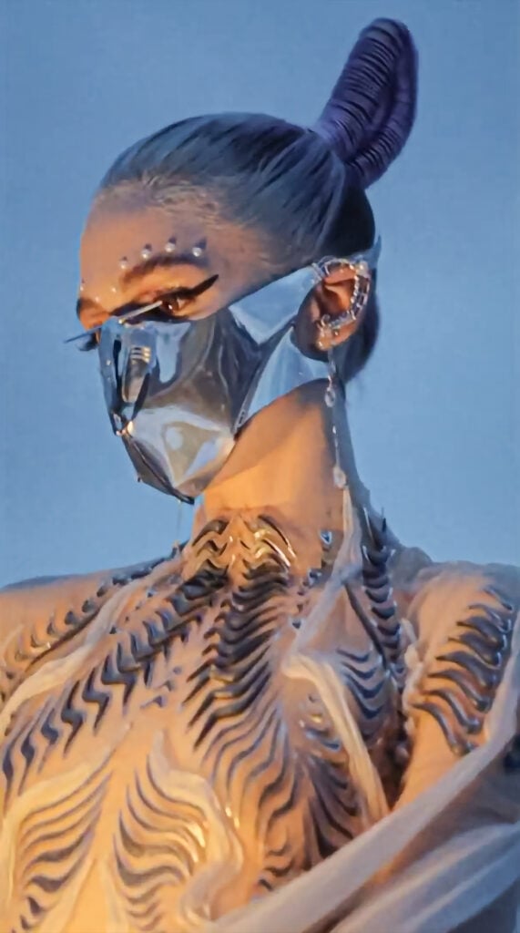 Grimes | 2021 Met Gala Worn CHRISHABANA x Dune "Harkonnen" Custom Made Mask