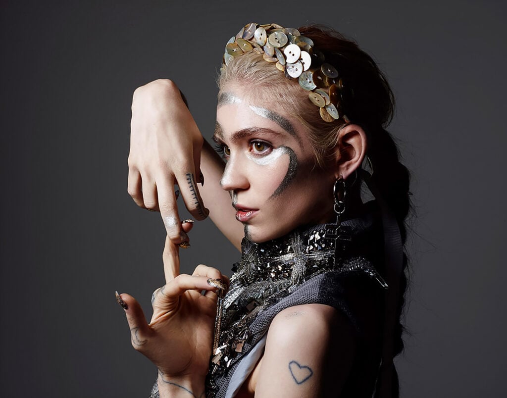 Grimes | Hunger Magazine Worn, Photo & Screen-Matched Sorcha O'Raghallaigh Embroidered Top (2015)
