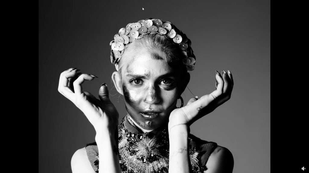 Grimes | Hunger Magazine Worn, Photo & Screen-Matched Sorcha O'Raghallaigh Embroidered Top (2015)