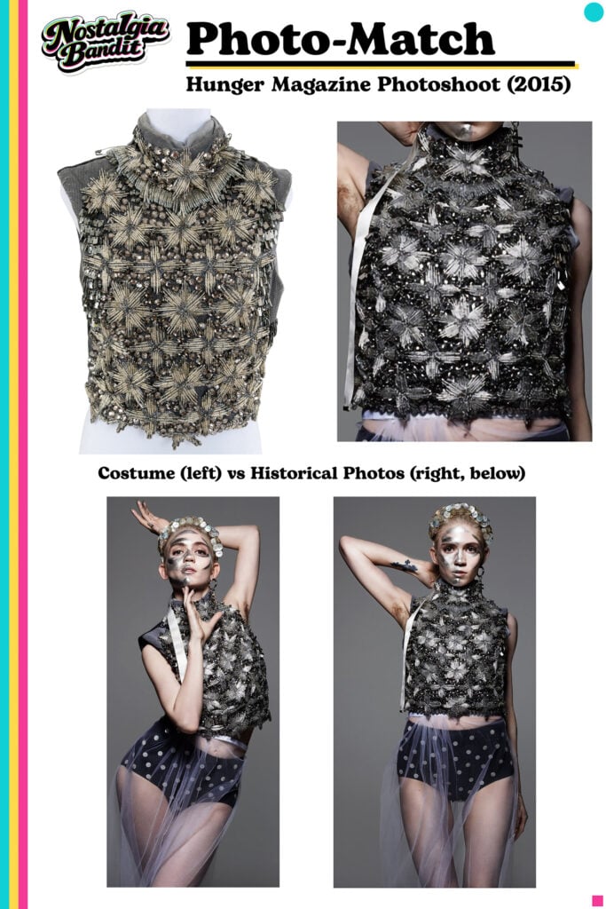 Grimes | Hunger Magazine Worn, Photo & Screen-Matched Sorcha O'Raghallaigh Embroidered Top (2015)