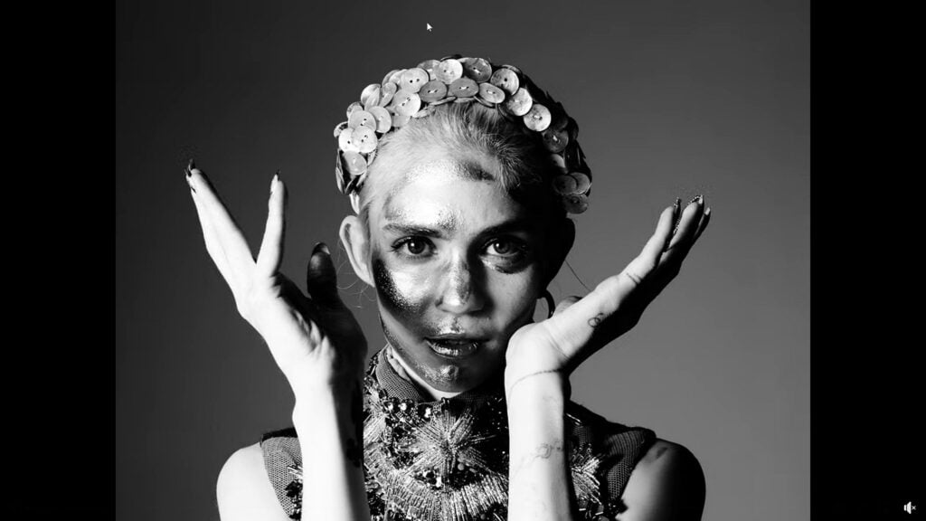 Grimes | Hunger Magazine Worn, Photo & Screen-Matched Sorcha O'Raghallaigh Embroidered Top (2015)