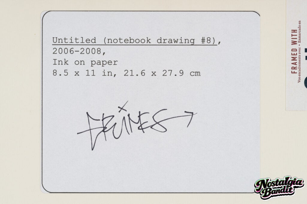 Grimes | "Untitled (Notebook Drawing #8)" Signed & Maccarone-Authenticated Ink on Paper (2006-2008)