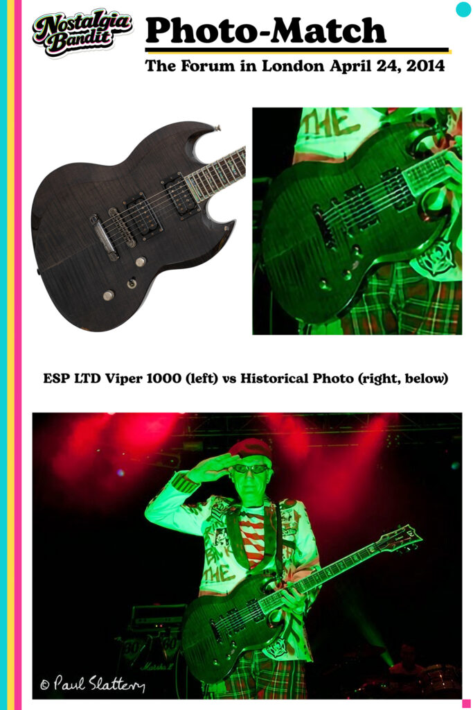 The Damned | Captain Sensible Stage-Played, Photo-Matched & Signed ESP LTD Viper 1000 Guitar (2014)