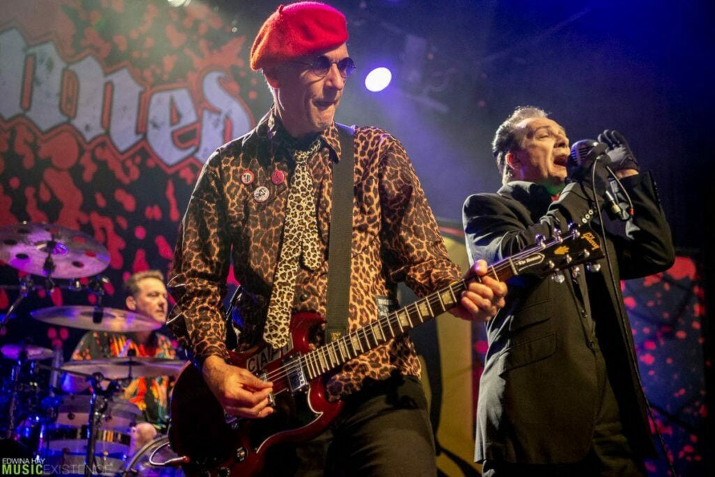 The Damned | Captain Sensible Stage-Worn & Photo-Matched Leopard Shirt, Tie & Signed Beret (2018)