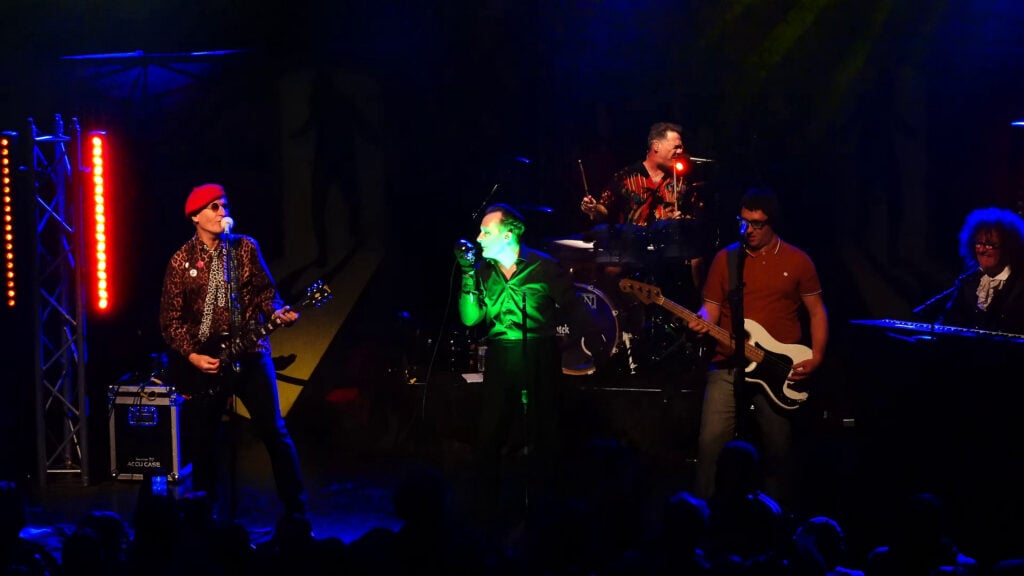 The Damned | Captain Sensible Stage-Worn & Photo-Matched Leopard Shirt, Tie & Signed Beret (2018)