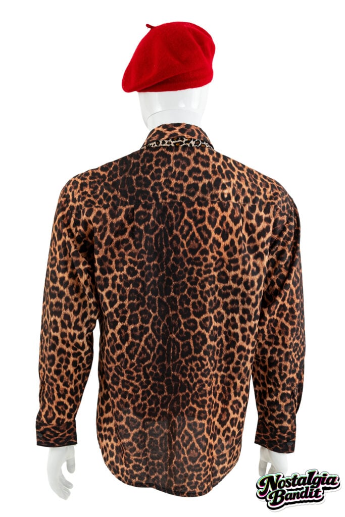 The Damned | Captain Sensible Stage-Worn & Photo-Matched Leopard Shirt, Tie & Signed Beret (2018)