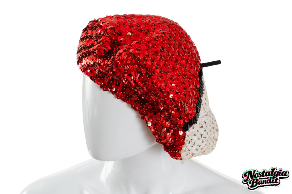 The Damned | Captain Sensible Owned & Worn Custom David Shilling Sequined Beret (circa early 1980s)