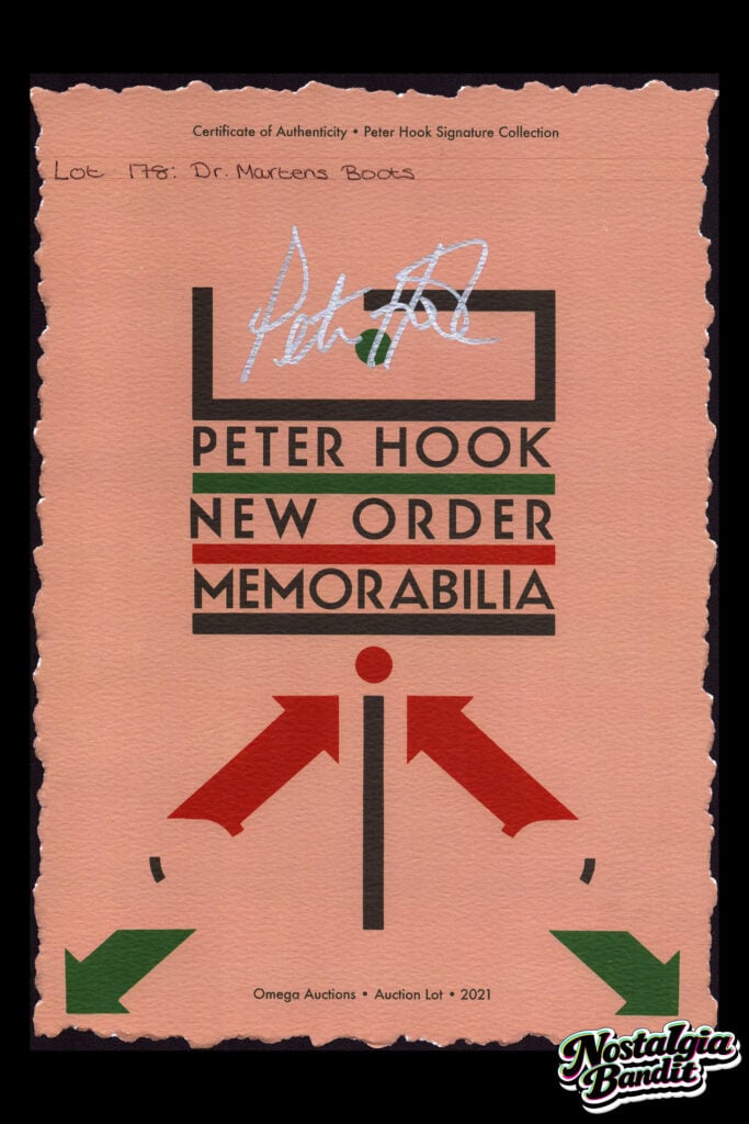 New Order | Peter Hook Owned & Worn "Festival No. 6" Limited Edition Doc Martens Boots (2010s)