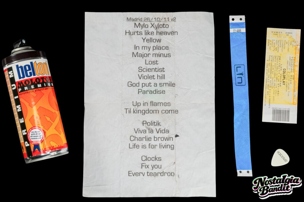 Coldplay | Chris Martin Stage-Used Molotow “LOOMIT’s aubergine” (Black) Spray Paint Can (10/26/2011)