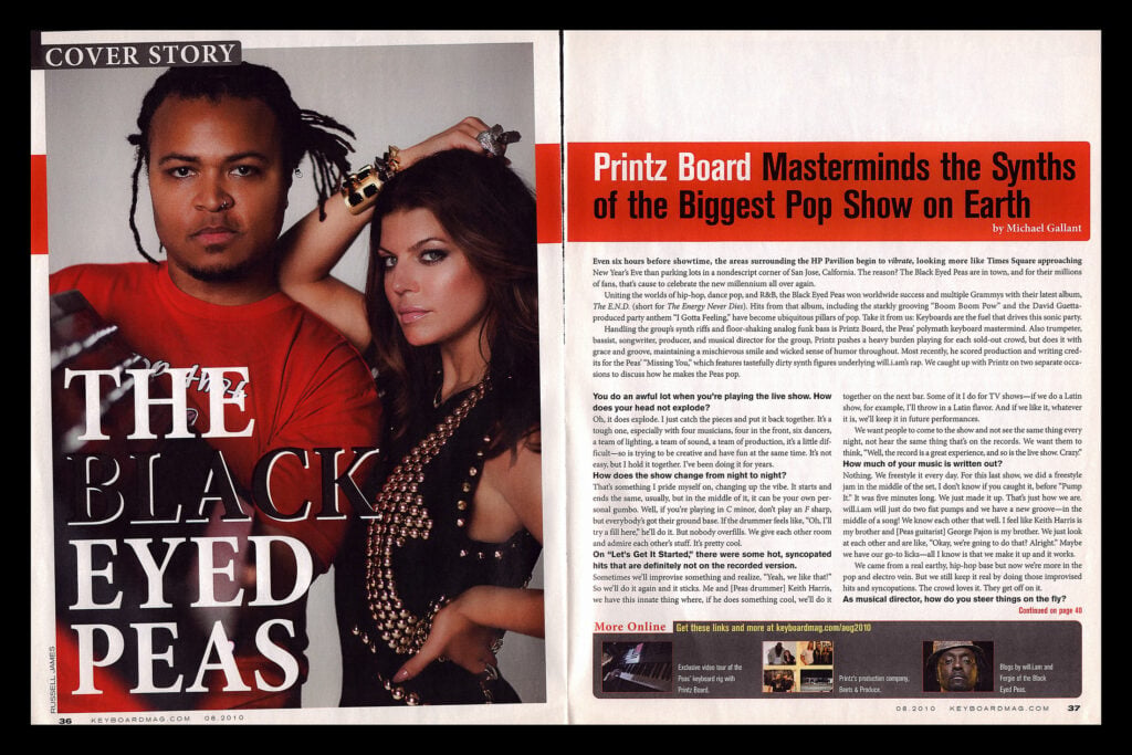 Black Eyed Peas | will.i.am & Printz Board Stage-Played Roland AX-Synth Keytar (2009-2011)