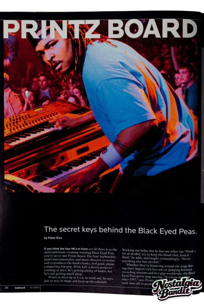Black Eyed Peas | Printz Board Stage-Played Korg MS2000B Analog Synthesizer/Vocoder (1998-2011)