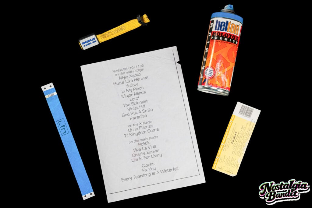 Coldplay | Chris Martin Stage-Used Molotow “Shock Blue” (Blue) Spray Paint Can (10/26/2011)