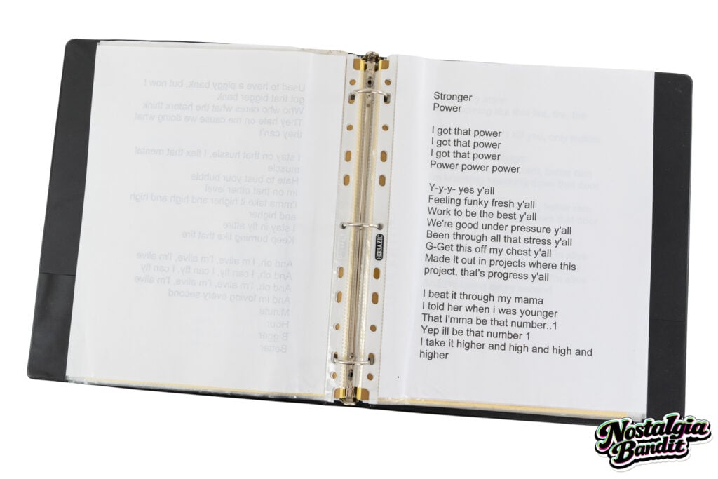 Black Eyed Peas | Teleprompter Lyric Binder & "The Beginning" Crew Itinerary Europe 2011