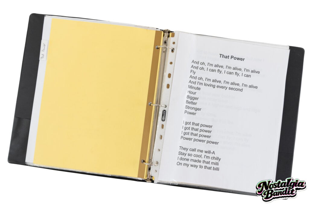 Black Eyed Peas | Teleprompter Lyric Binder & "The Beginning" Crew Itinerary Europe 2011