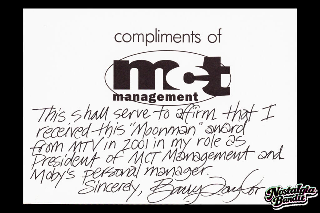Moby | Moby ft. Gwen Stefani "South Side" MTV VMA "Moon Man" Award (Best Male Video) (2000-2001)