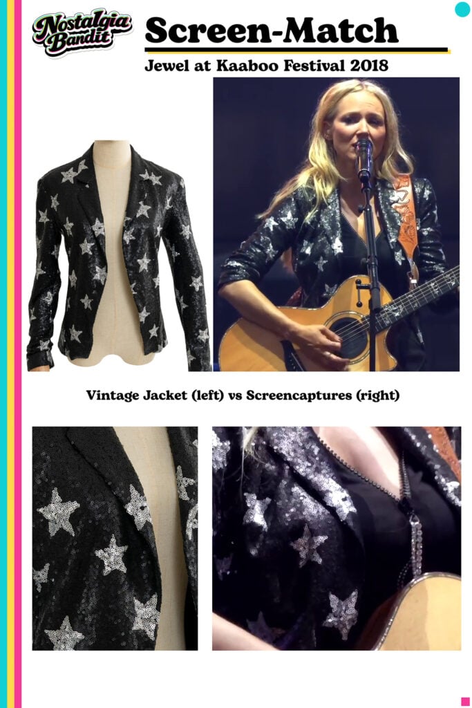 Jewel | Stage-Worn, Screen-Matched & Signed Vintage Kalmanovich Sequin Jacket "Kaaboo" (9/16/2018)