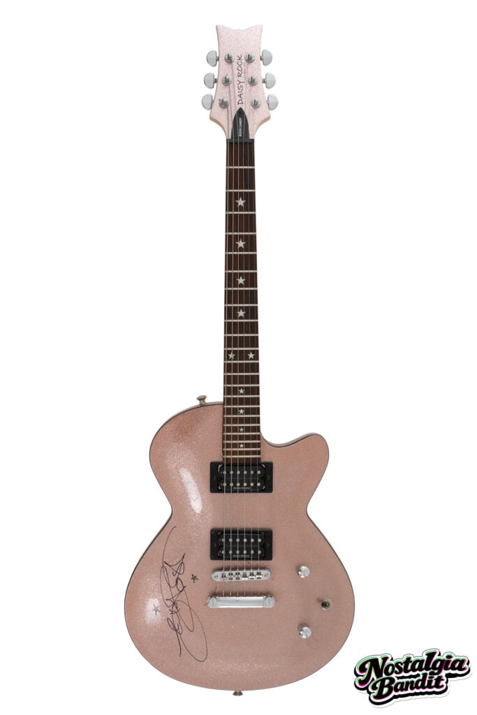 Veruca Salt | Louise Post Stage-Played & Signed Pink Daisy Rock Candy Electric Guitar (2006)