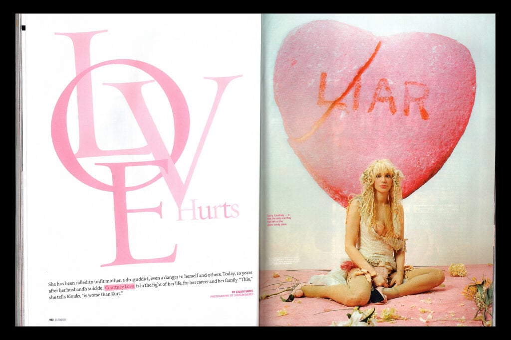 Courtney Love | Blender Cover-Worn, Photo-Matched Custom American Flag Costume Collection (2004)