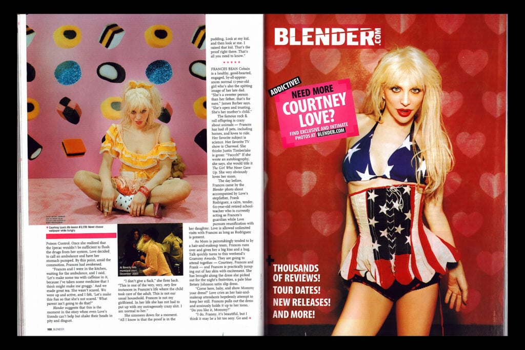 Courtney Love | Blender Cover-Worn, Photo-Matched Custom American Flag Costume Collection (2004)