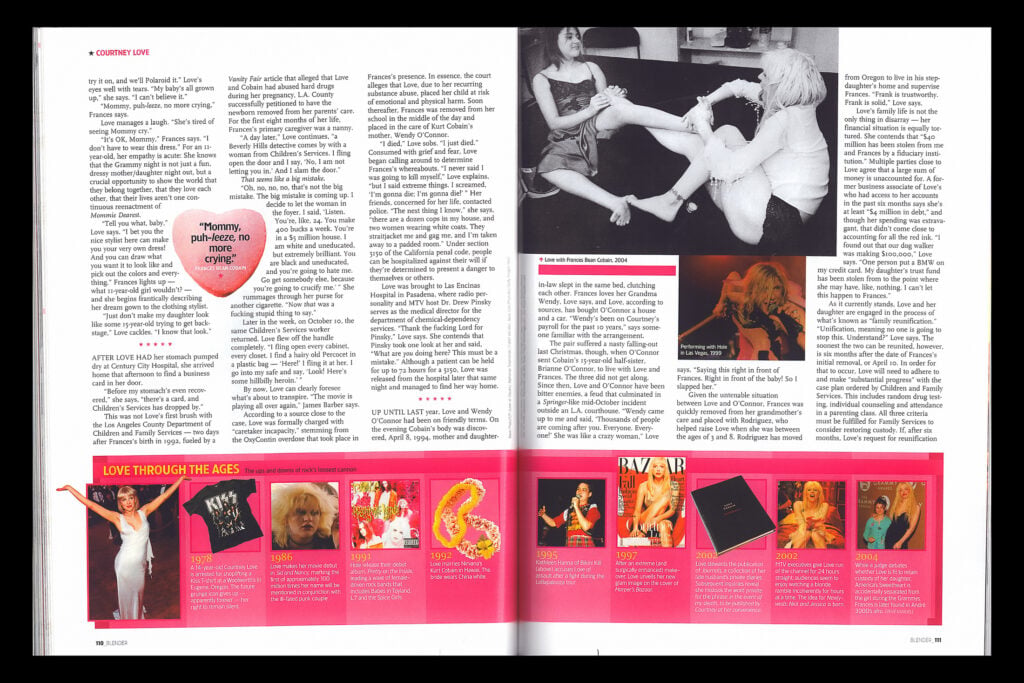 Courtney Love | Blender Cover-Worn, Photo-Matched Custom American Flag Costume Collection (2004)