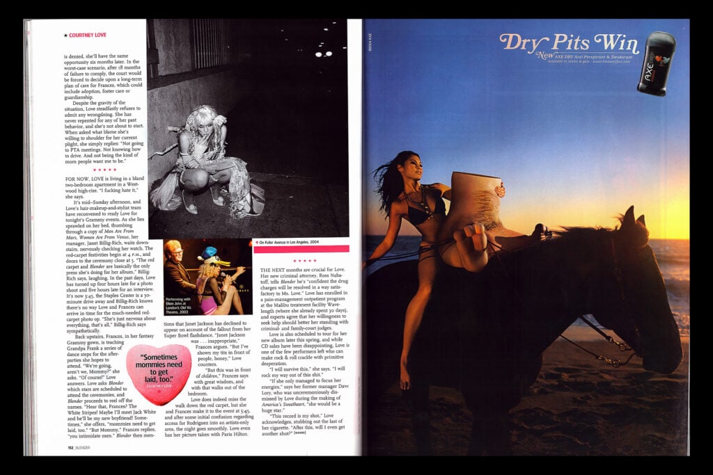 Courtney Love | Blender Cover-Worn, Photo-Matched Custom American Flag Costume Collection (2004)