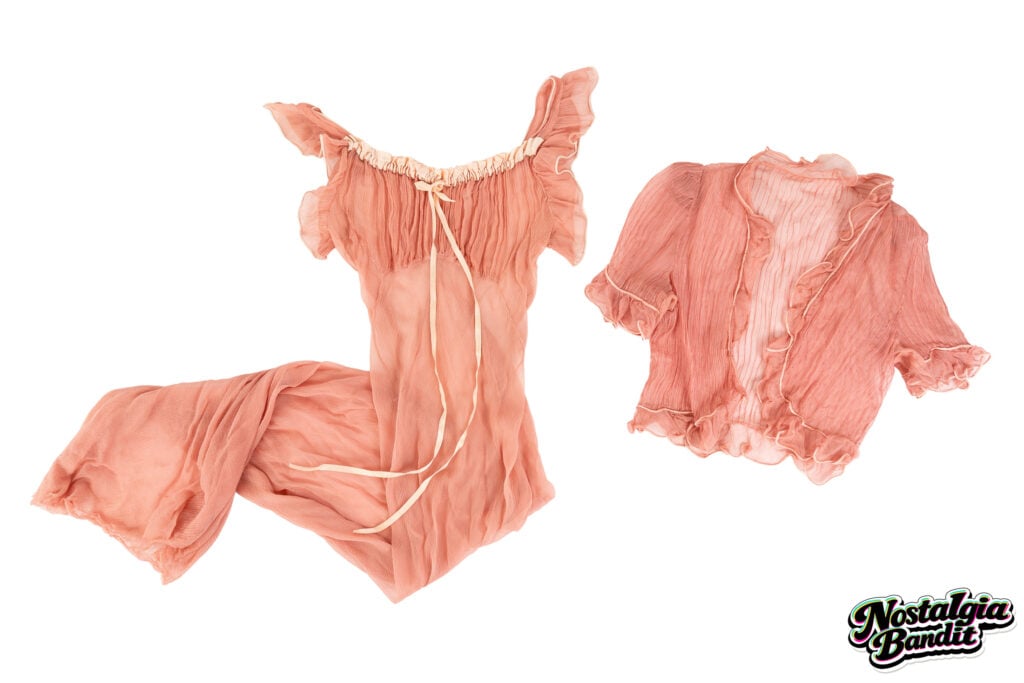 Hole | Courtney Love Owned Vintage Babydoll Slip & Sheer Ruffle Top (circa 1990s)