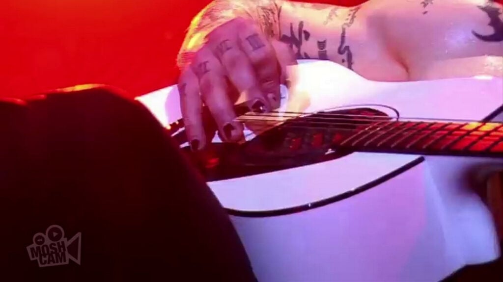 Jane's Addiction | Dave Navarro Hand-Stenciled "LifeAfterDeath" Yamaha LLX6DN Guitar (2008)