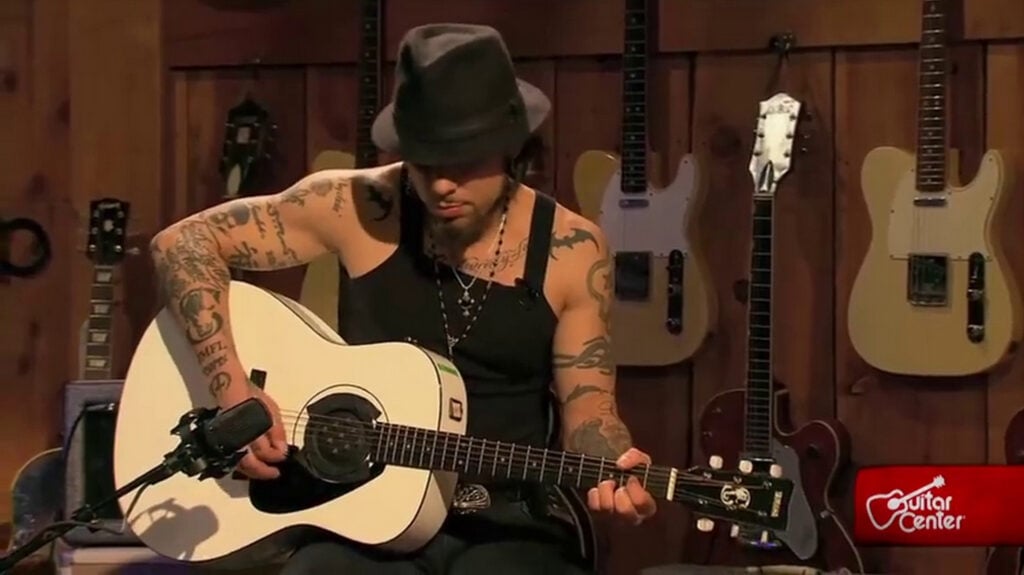 Jane's Addiction | Dave Navarro Hand-Stenciled "LifeAfterDeath" Yamaha LLX6DN Guitar (2008)