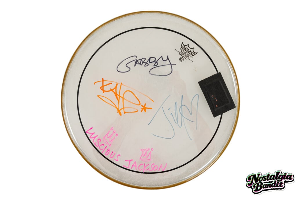 Luscious Jackson | Stage-Used Drumhead Signed by Band (circa 2000s)
