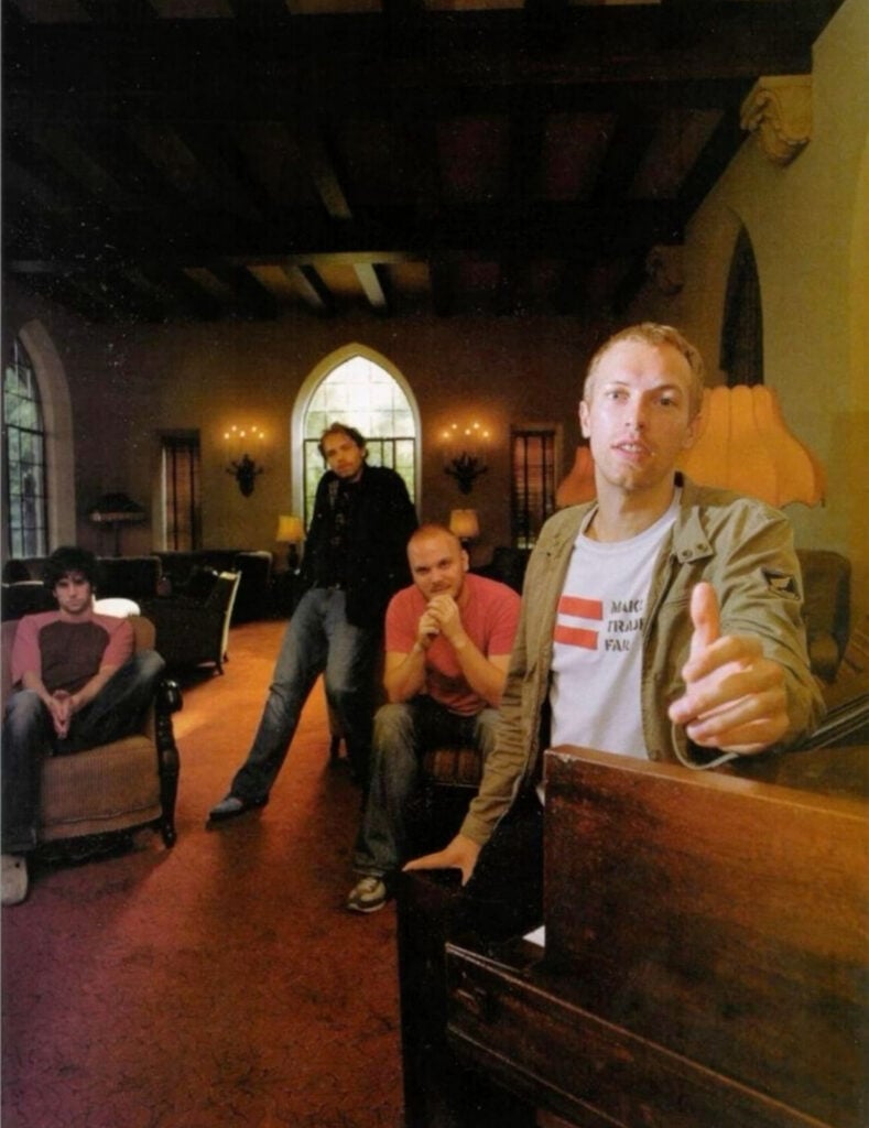 Coldplay | Chris Martin Stage-Worn, Customized & Band-Signed "Make Trade Fair" T-Shirt (2002-2004)