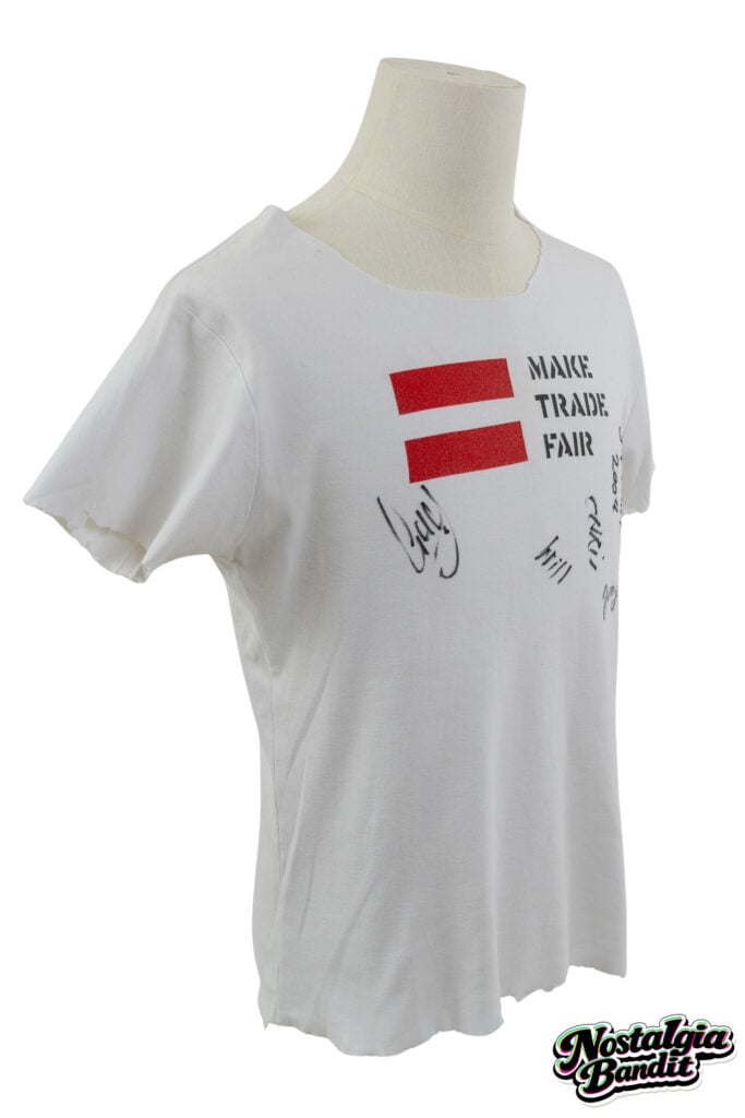 Coldplay | Chris Martin Stage-Worn, Customized & Band-Signed "Make Trade Fair" T-Shirt (2002-2004)
