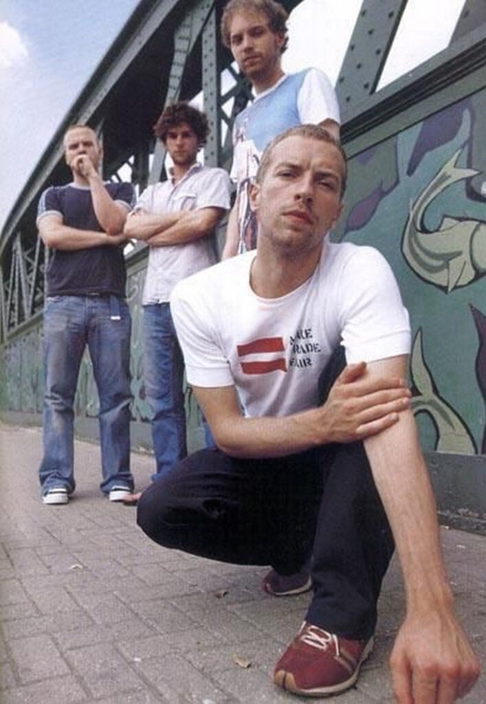 Coldplay | Chris Martin Stage-Worn, Customized & Band-Signed "Make Trade Fair" T-Shirt (2002-2004)