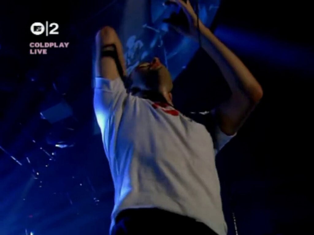 Coldplay | Chris Martin Stage-Worn, Customized & Band-Signed "Make Trade Fair" T-Shirt (2002-2004)