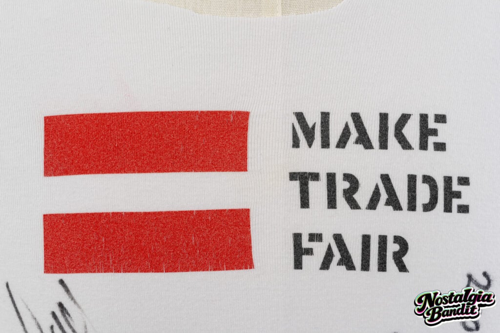 Coldplay | Chris Martin Stage-Worn, Customized & Band-Signed "Make Trade Fair" T-Shirt (2002-2004)