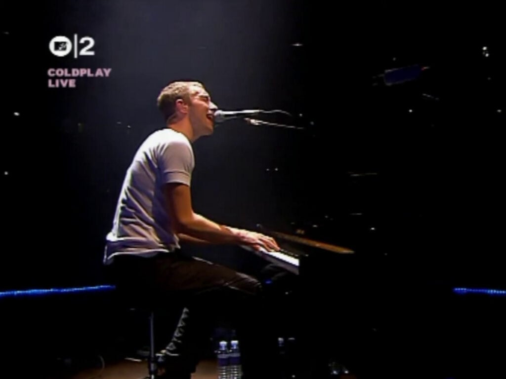 Coldplay | Chris Martin Stage-Worn, Customized & Band-Signed "Make Trade Fair" T-Shirt (2002-2004)