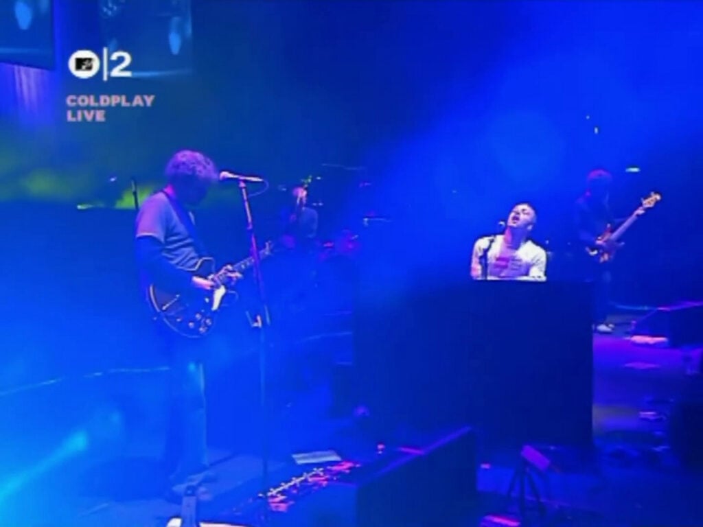 Coldplay | Chris Martin Stage-Worn, Customized & Band-Signed "Make Trade Fair" T-Shirt (2002-2004)