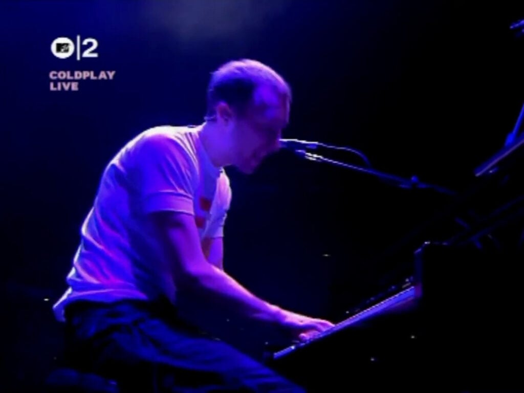 Coldplay | Chris Martin Stage-Worn, Customized & Band-Signed "Make Trade Fair" T-Shirt (2002-2004)