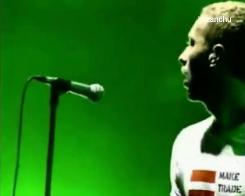 Coldplay | Chris Martin Stage-Worn, Customized & Band-Signed "Make Trade Fair" T-Shirt (2002-2004)