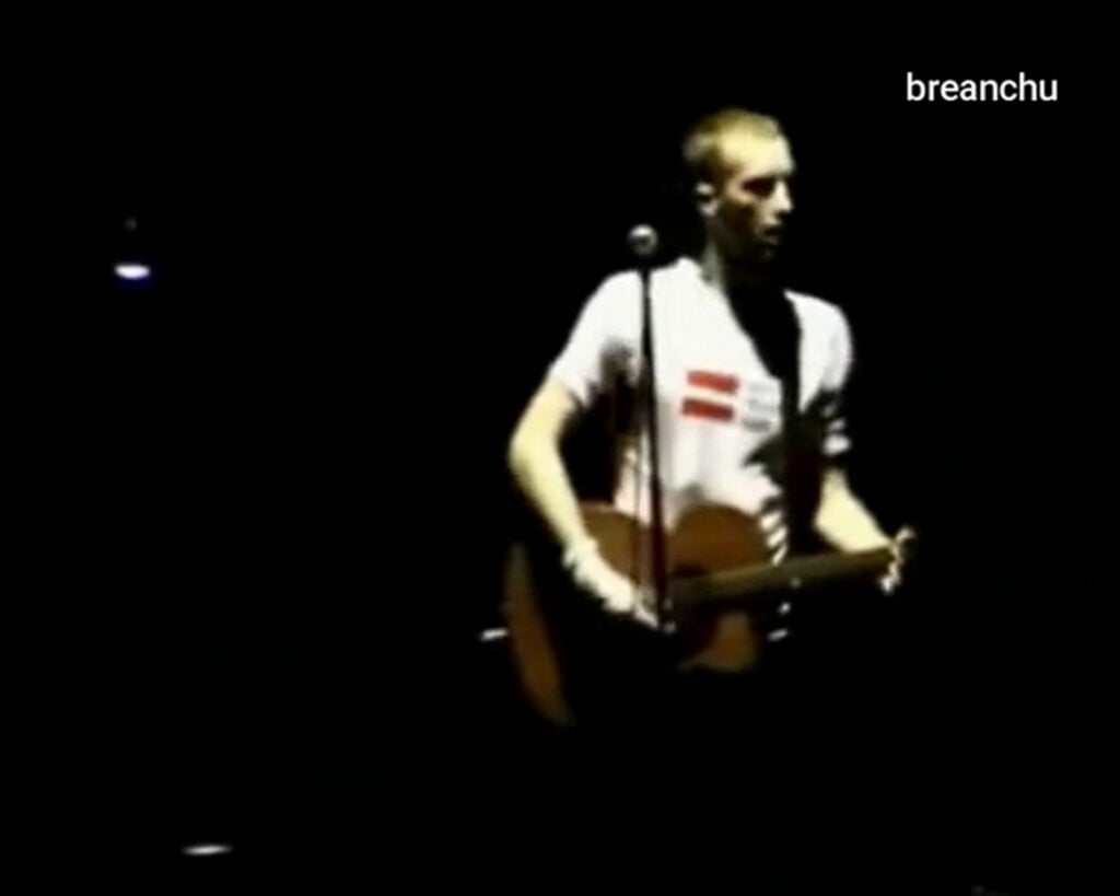 Coldplay | Chris Martin Stage-Worn, Customized & Band-Signed "Make Trade Fair" T-Shirt (2002-2004)