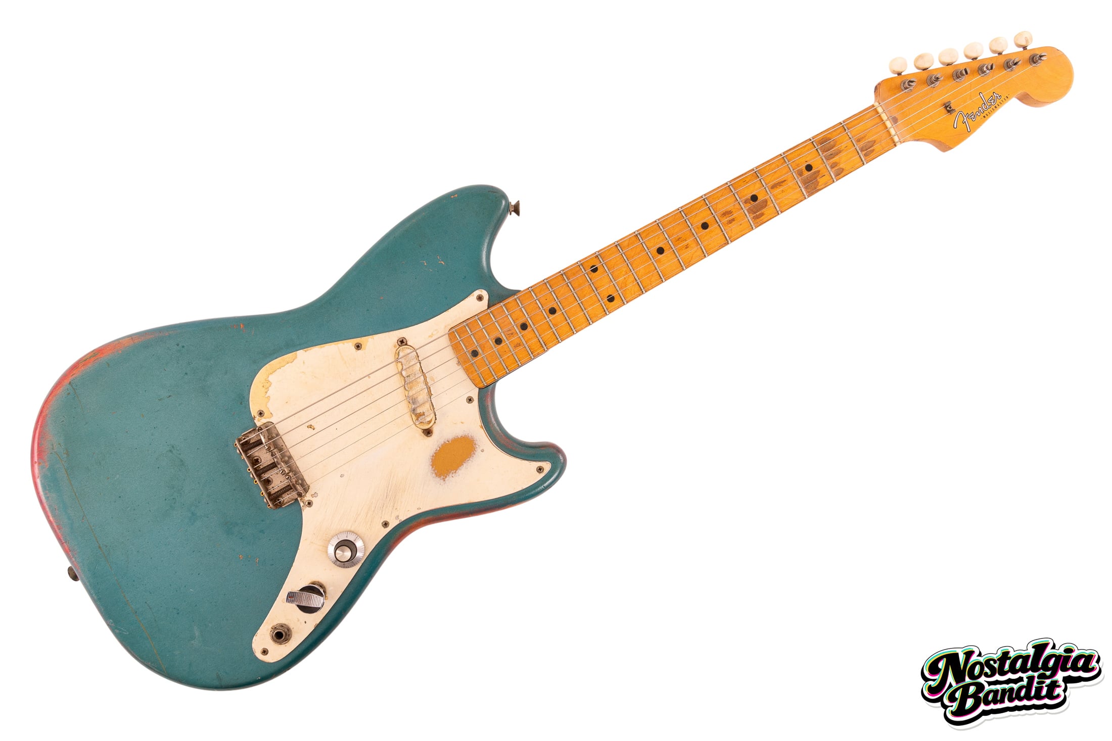Nostalgia Bandit Auction - Sonic Youth | Lee Ranaldo "100%" Music Video-Used, Photo & Screen-Matched Fender Musicmaster (1992)