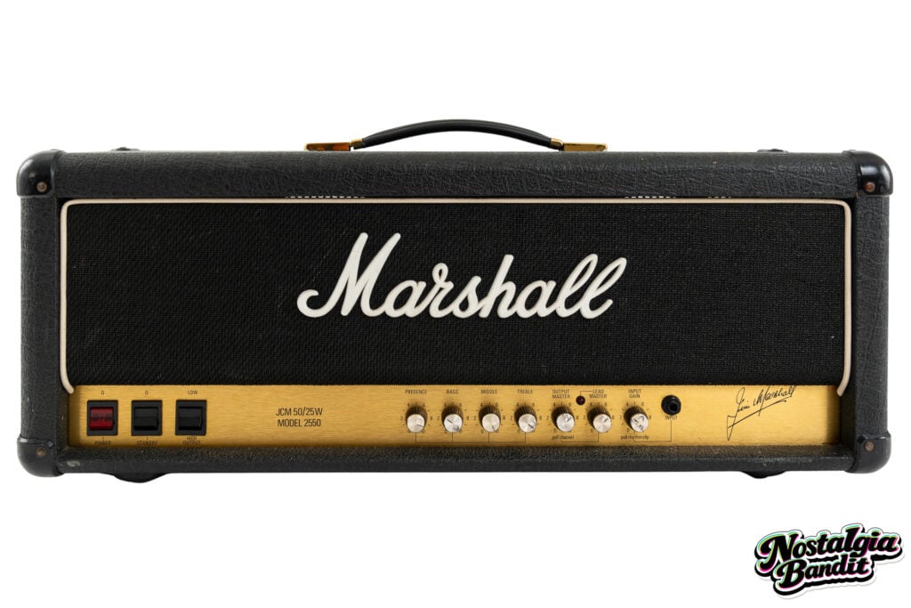Ride | Mark Gardener Stage-Used 1987 Marshall 2550 Silver Jubilee Amplifier Head (1980s-1990s)