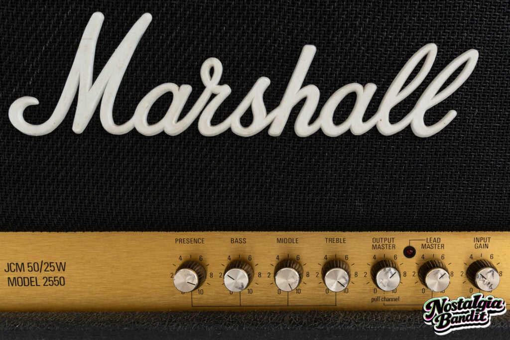 Ride | Mark Gardener Stage-Used 1987 Marshall 2550 Silver Jubilee Amplifier Head (1980s-1990s)