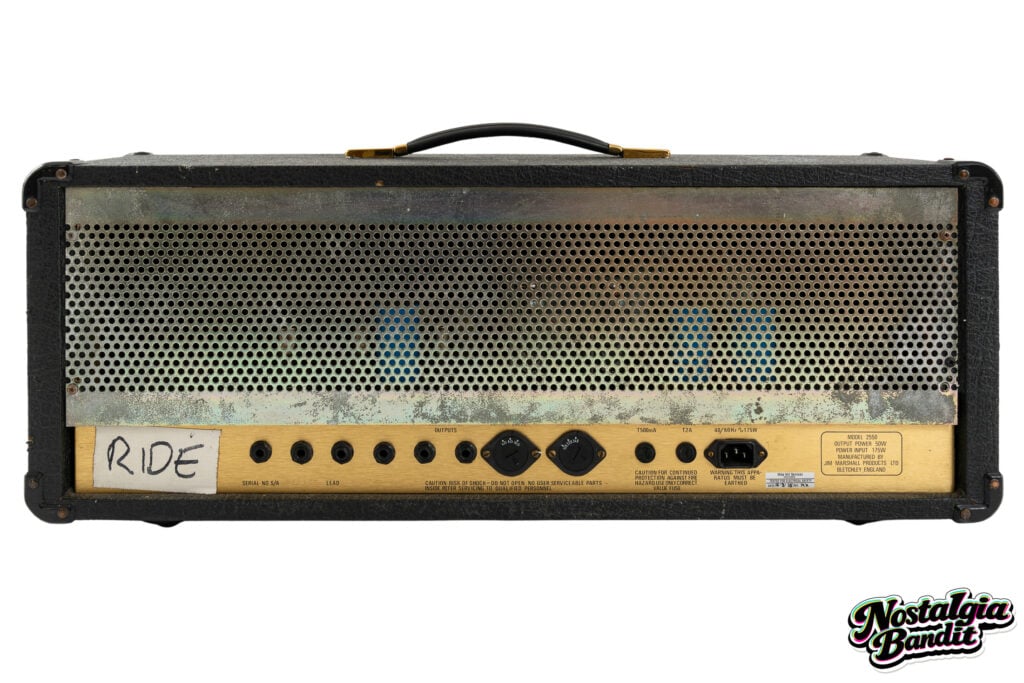 Ride | Mark Gardener Stage-Used 1987 Marshall 2550 Silver Jubilee Amplifier Head (1980s-1990s)